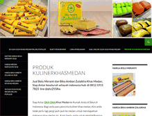 Tablet Screenshot of kulinerkhasmedan.com